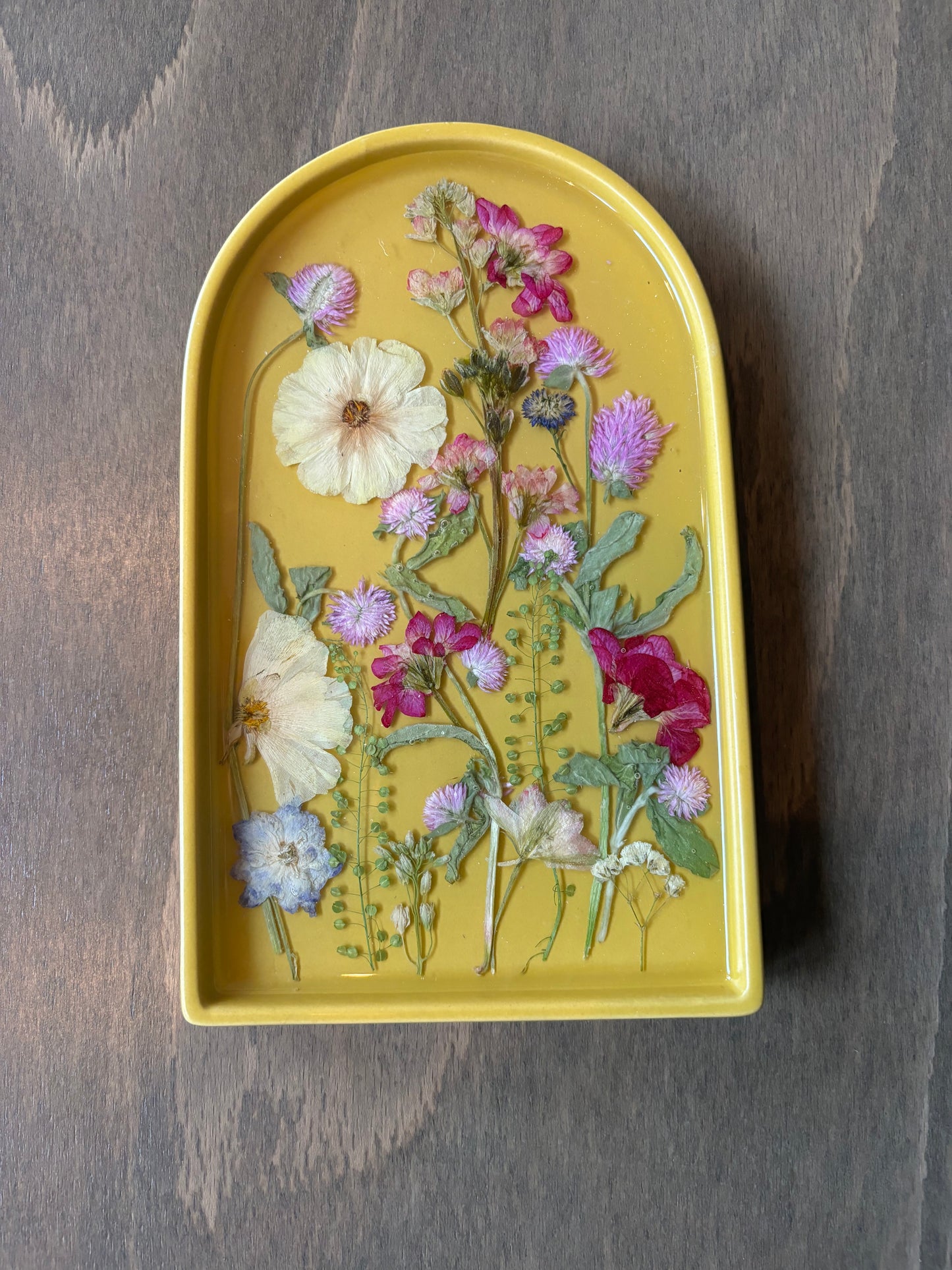 Wildflower Yellow Ceramic Tray