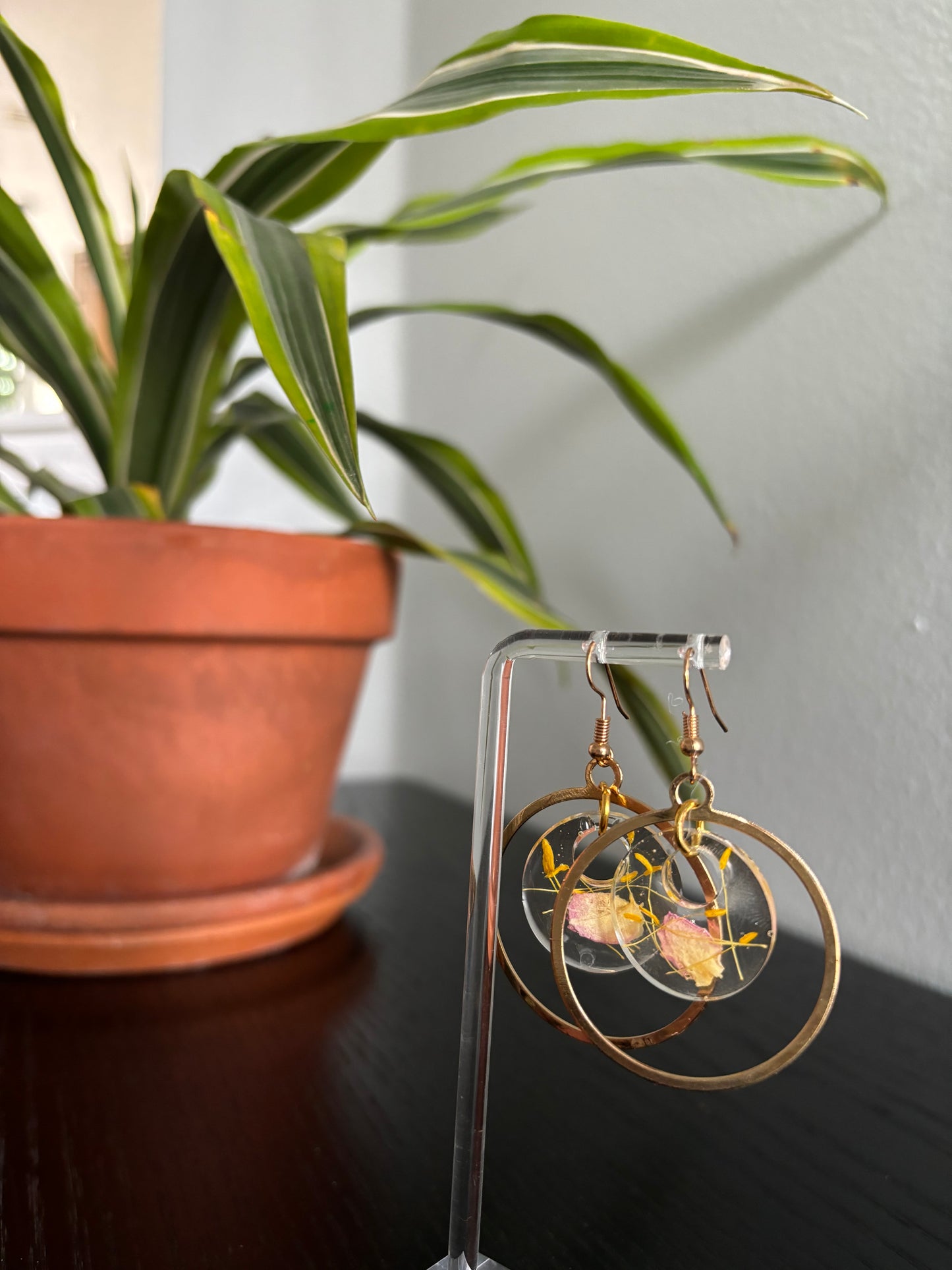 Petal Hoop Earrings