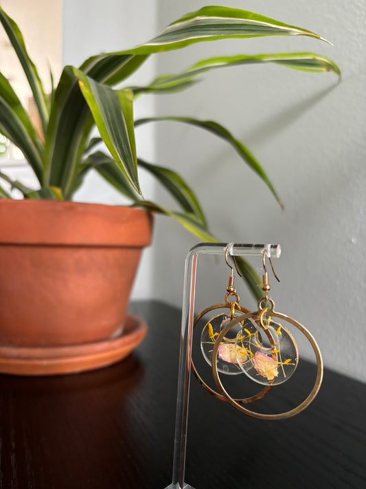 Petal Hoop Earrings