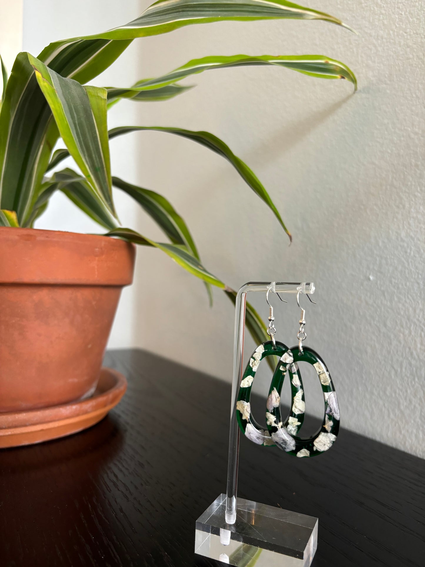 Hydrangea Hoop Earrings