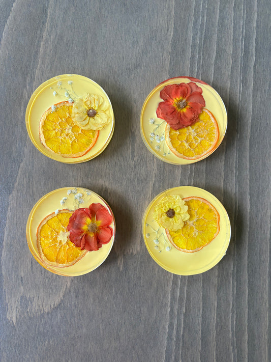 Citrus Thick Coasters